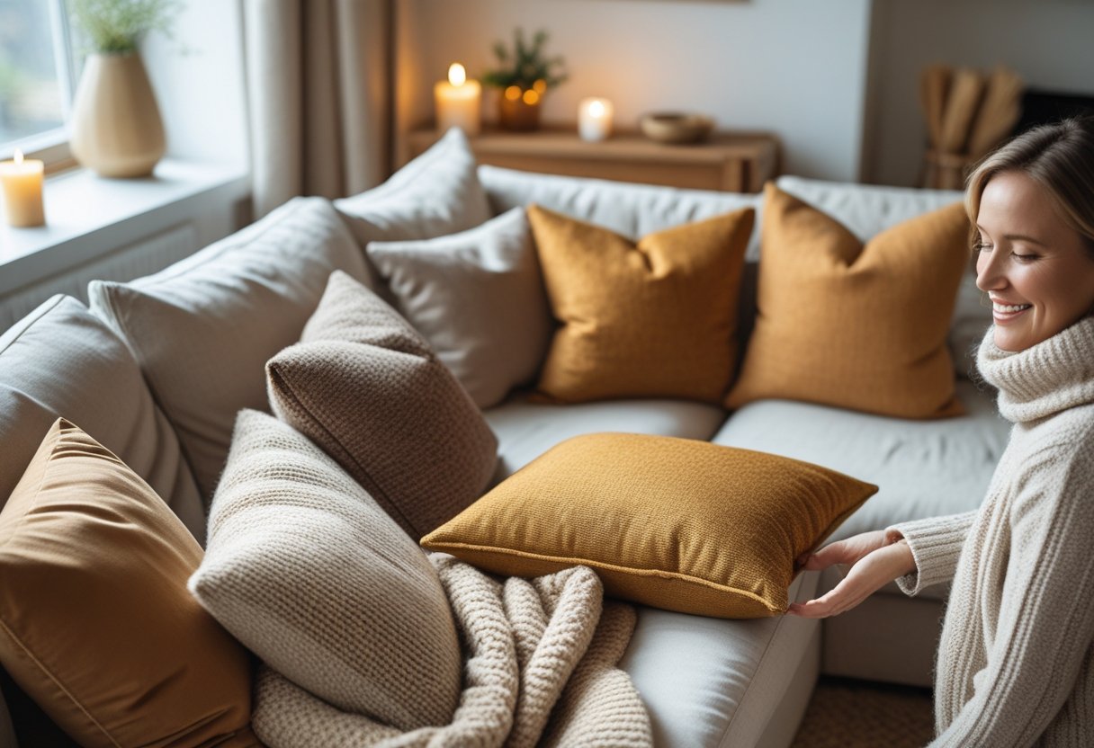 Saadan skaber du hygge i hjemmet med varme og betraek til puder